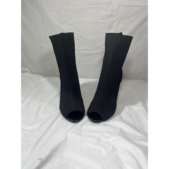 Charles by Charles David Women’s Black Knit Peep Toe Bootie Size 9.5 - Picture 5 of 15